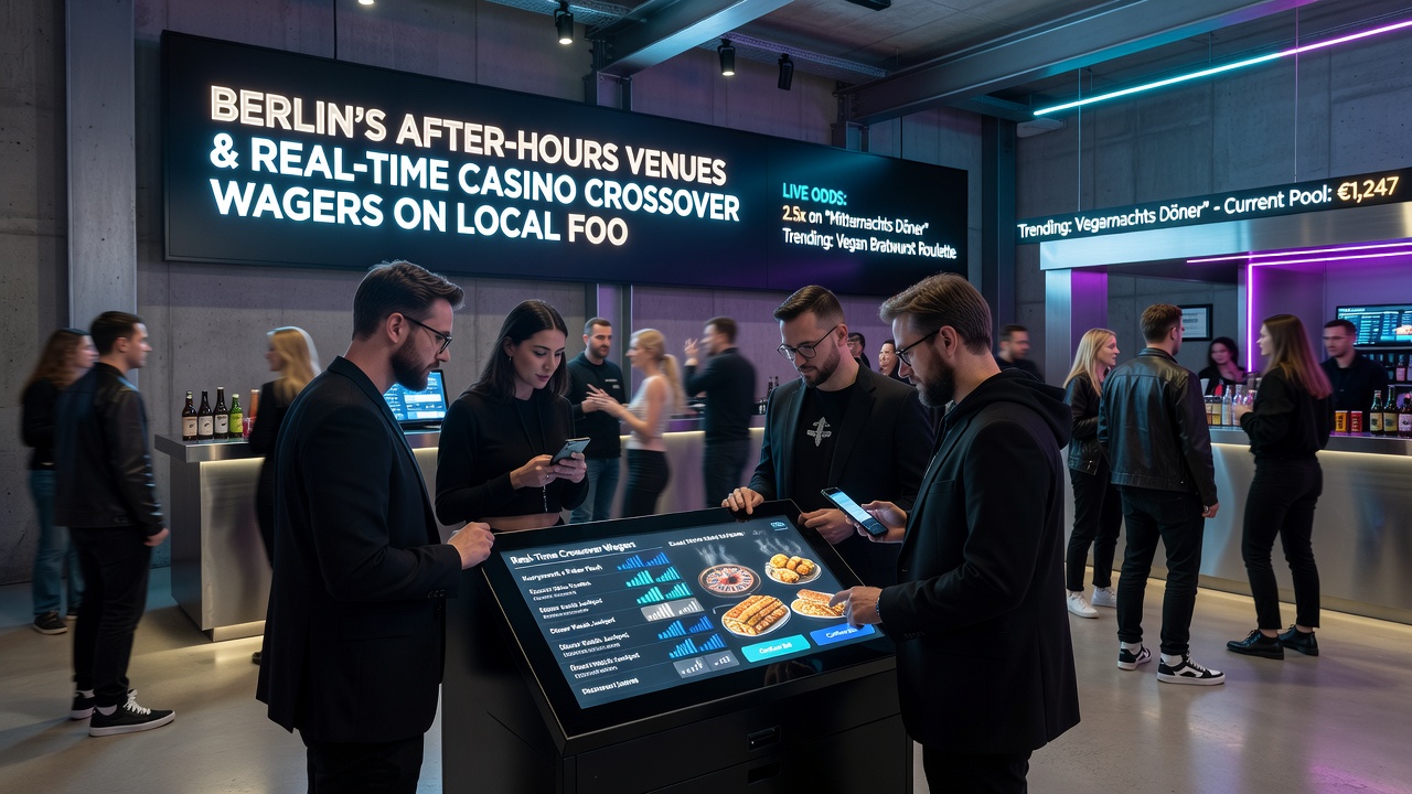 Nachtleben in Berlin mit Integration von Casino- und Sportwetten-Elementen bei lokalen Events